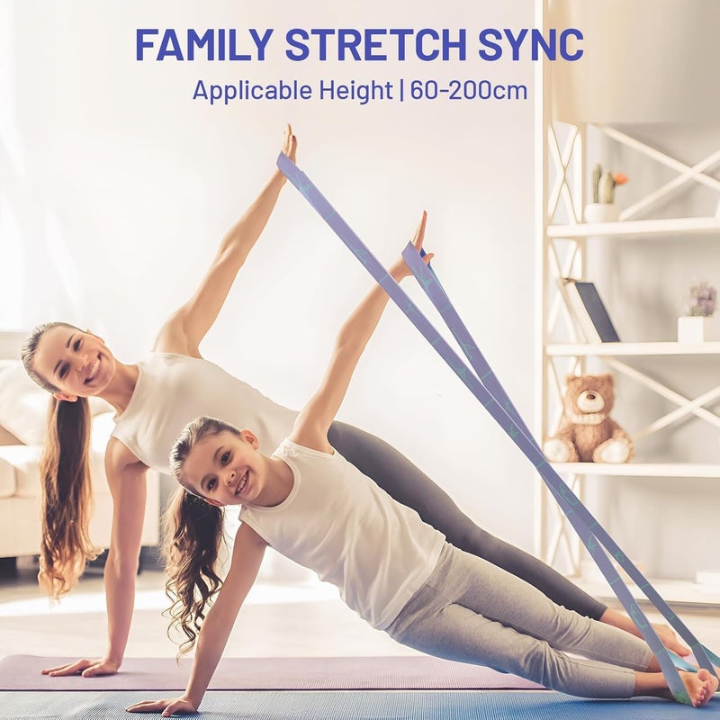 Slim Panda Stretch Strap, Dance Stretch Bands Flexibility, Elastic Yoga Stretching Strap with 9 Loops for Physical Therapy, Pilates, Yoga, Ballet, Gymnastics Stretching Bands for Exercise - Image 5